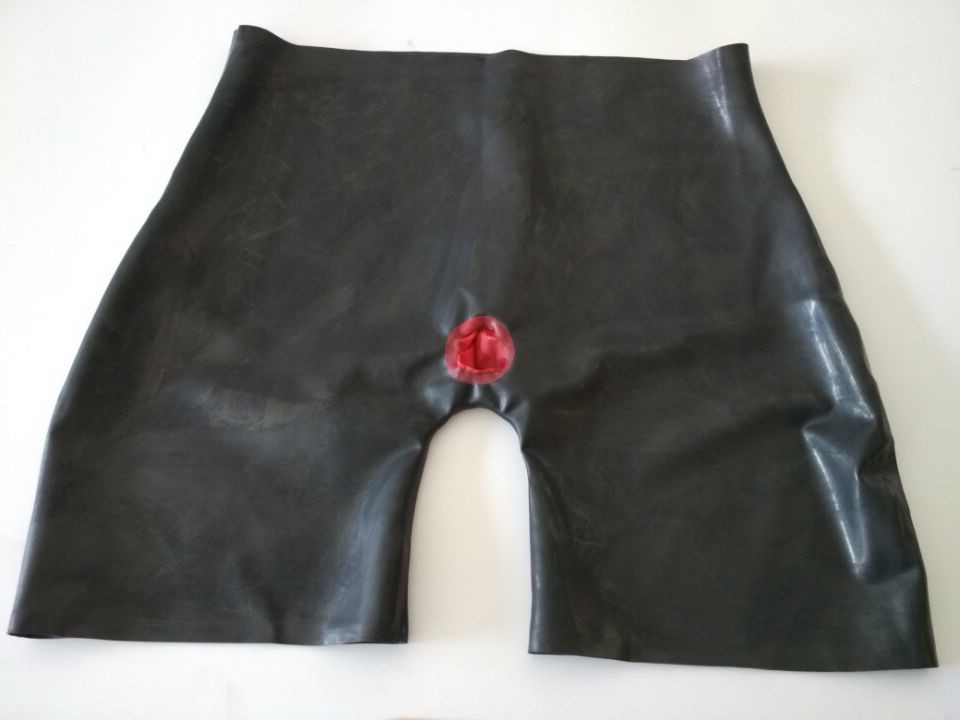 Boyshort Underwear - اليدوية الرجال اللاتكس المطاط صنم السراويل