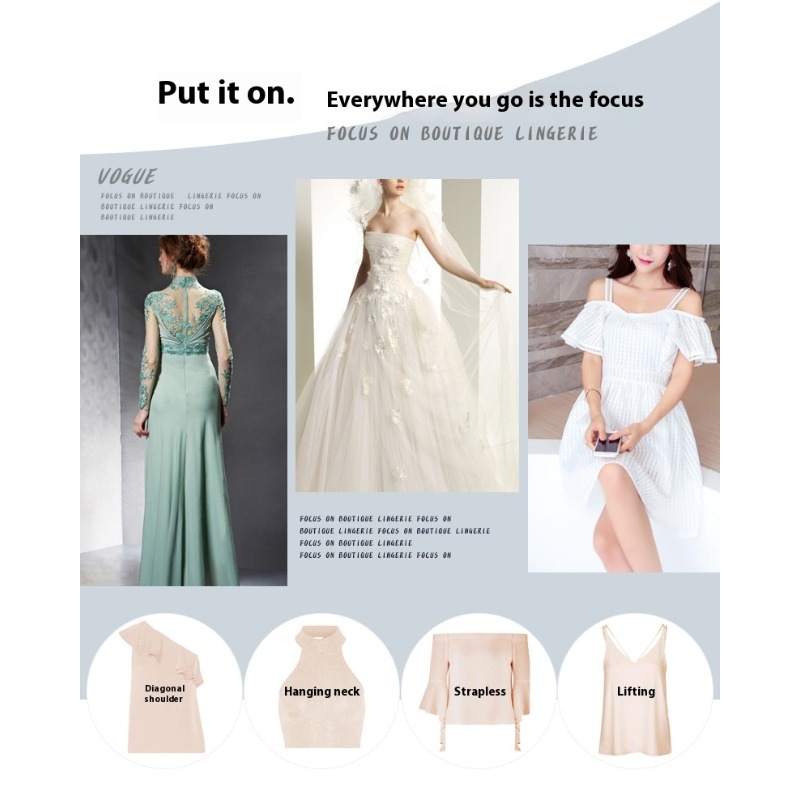 حجم كبير حمالة صدر سيليكون الم - مراجعة Strapless Bra Backless وسعره